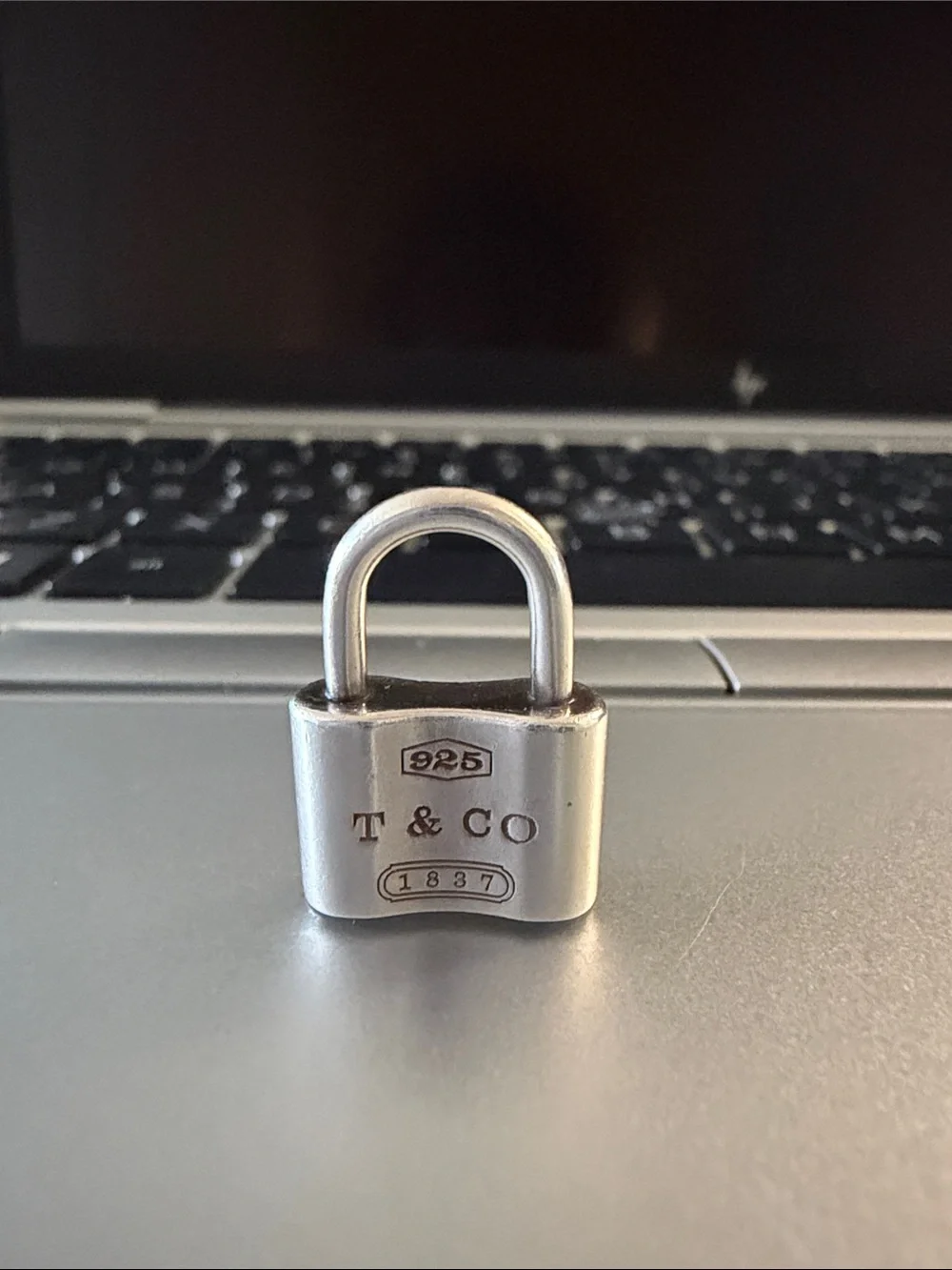Tiffany & Co. Sterling Silver Padlock Charm - Silver